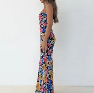 Rumored Colorful Floral Maxi Dress
